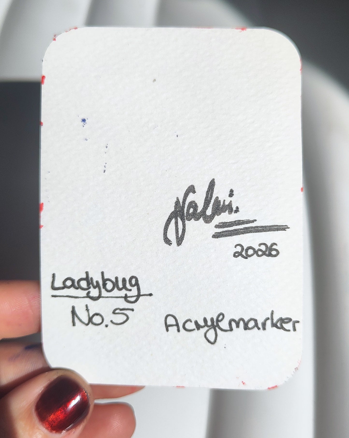 Original ACEO - No. 5 Ladybug