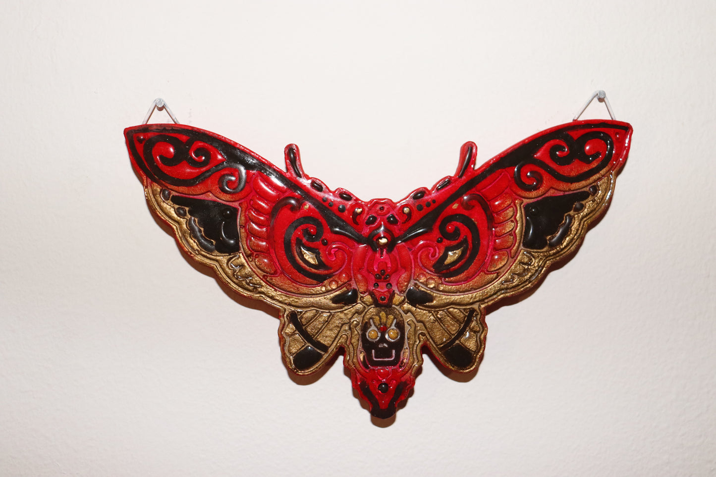 Wanddekoration, Rote Motte - Vinny