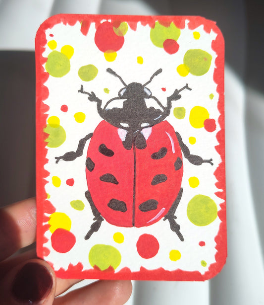 Original ACEO - No. 5 Ladybug