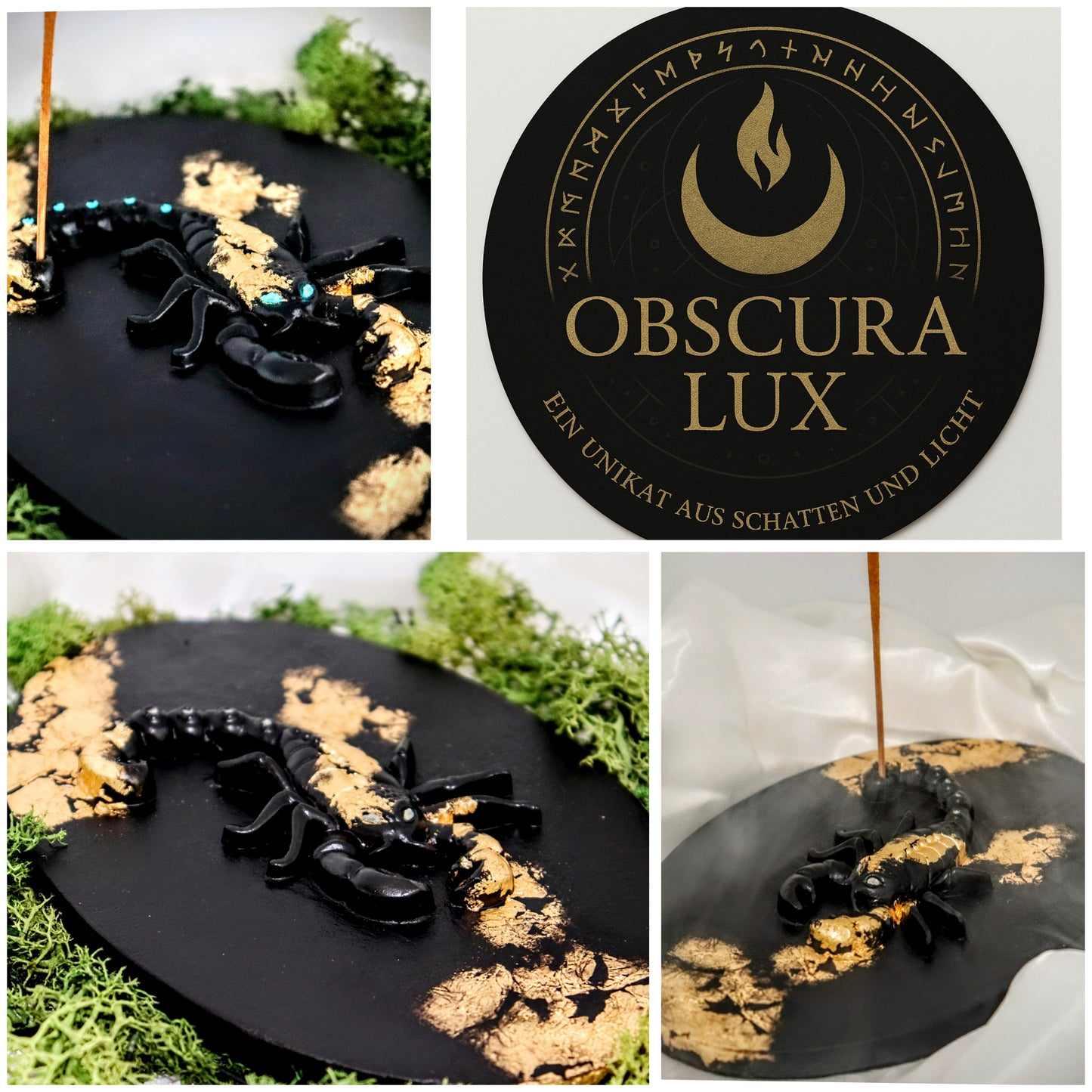 Skorpion Räucherstäbchenhalter - "Glühstachel"