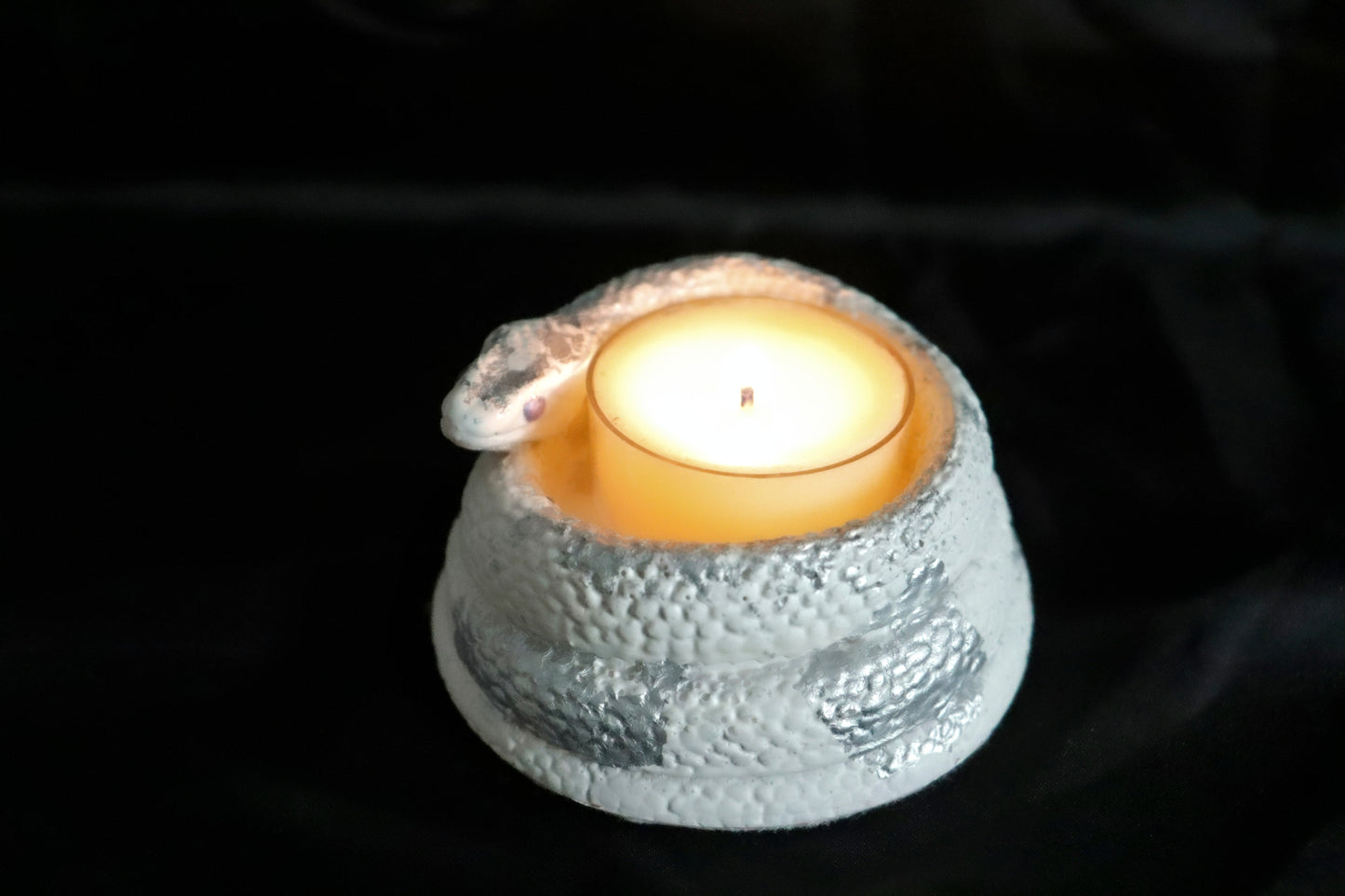 Schlangen Kerzenhalter / Schale - "Nivora"- AlbaLux Kollektion