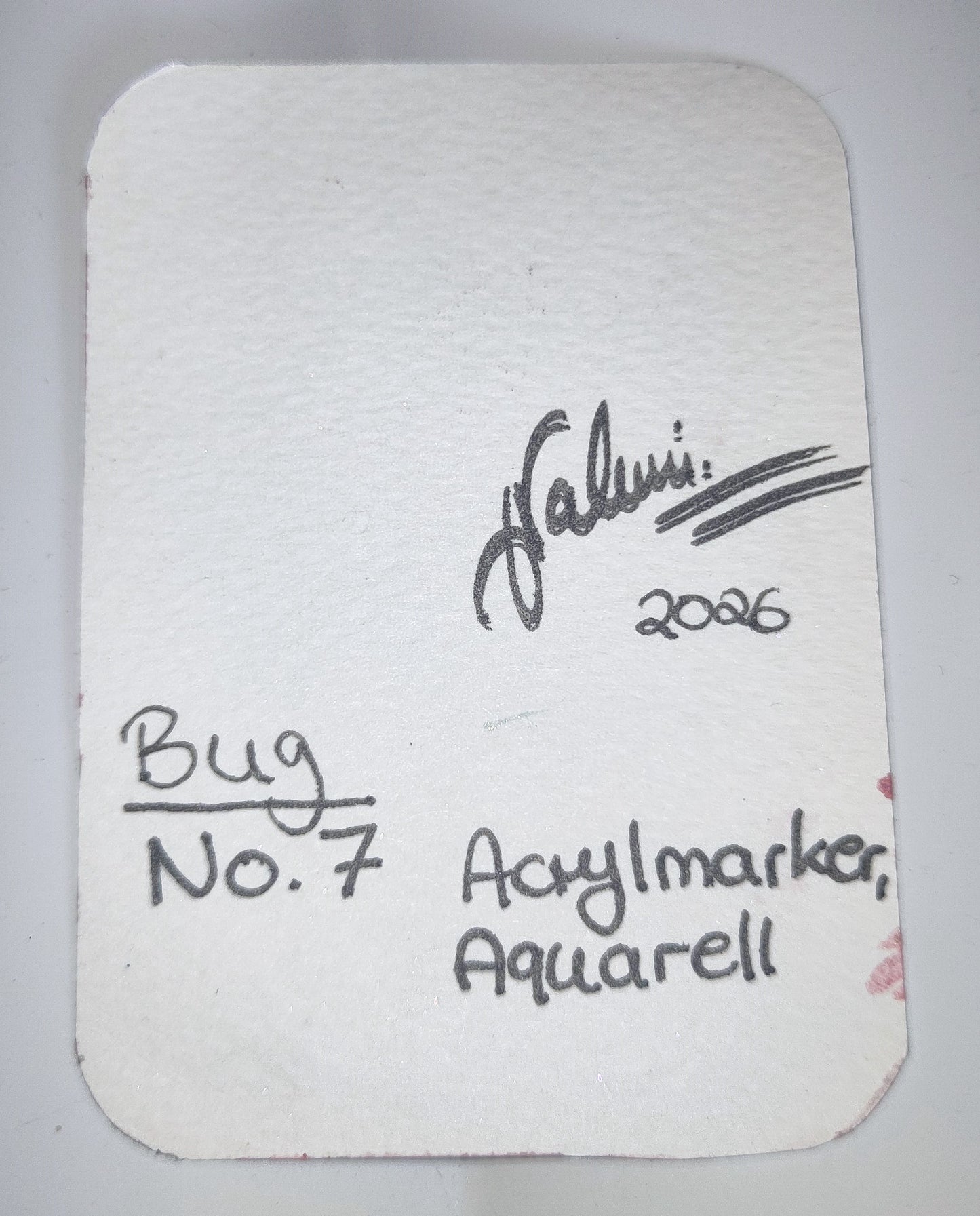 Original ACEO - No. 7 Bug