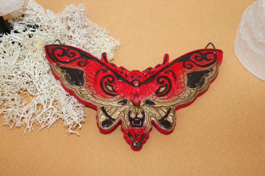 Wanddekoration, Rote Motte - Vinny